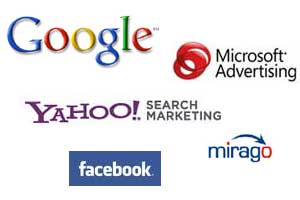 Google MSAdCenter Yahoo Facebook Yell Mirago Paid Search PPC